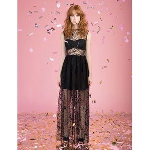 NWOT Rachel Antonoff Sheer Floral Maxi Dress